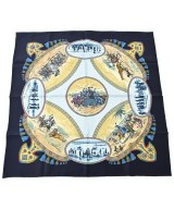 HERMES（エルメス）バンダナ・スカーフ 紺 サイズ:- レディース/2200693935889