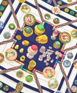 HERMES（エルメス）バンダナ・スカーフ 紺 サイズ:- レディース/2200696048289