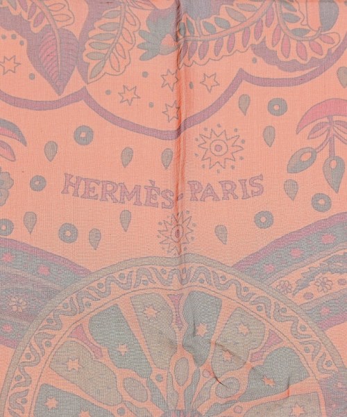 HERMES（エルメス）バンダナ・スカーフ オレンジ サイズ:140 レディース/2200697590053