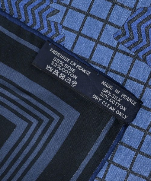 HERMES（エルメス）バンダナ・スカーフ 紺 サイズ:100 レディース/2200698243460