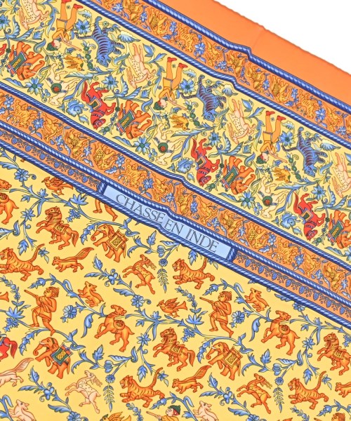 HERMES（エルメス）バンダナ・スカーフ オレンジ サイズ:90 レディース/2200694610020