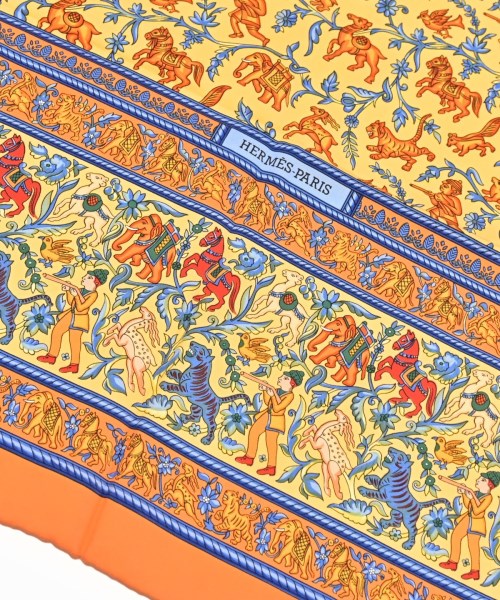 HERMES（エルメス）バンダナ・スカーフ オレンジ サイズ:90 レディース/2200694610020