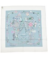 HERMES（エルメス）バンダナ・スカーフ 青 サイズ:90 レディース/2200699851053