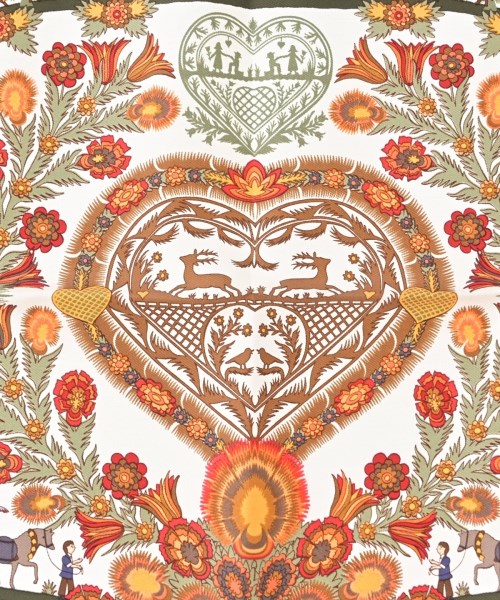 HERMES（エルメス）バンダナ・スカーフ ピンク サイズ:45 レディース/2200699322522
