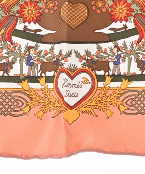 HERMES（エルメス）バンダナ・スカーフ ピンク サイズ:45 レディース/2200699322522