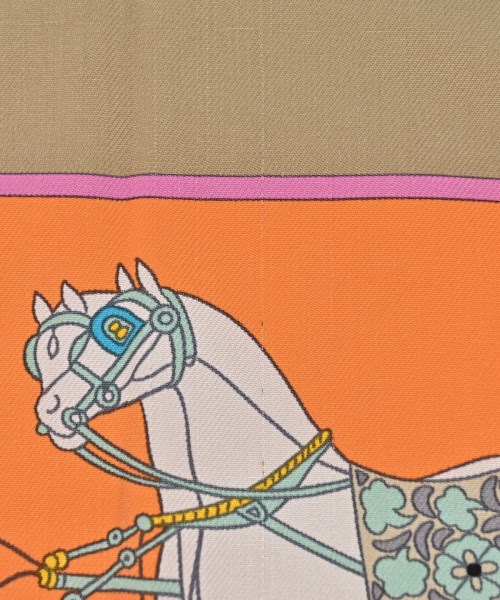 HERMES（エルメス）バンダナ・スカーフ カーキ サイズ:90 レディース/2200701844110