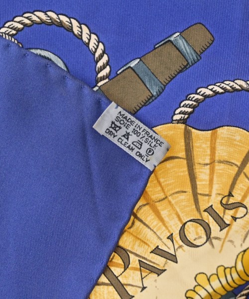 HERMES（エルメス）バンダナ・スカーフ 青 サイズ:90 レディース/2200702125027