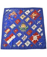 HERMES（エルメス）バンダナ・スカーフ 青 サイズ:90 レディース/2200702125027