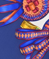 HERMES（エルメス）バンダナ・スカーフ 紺 サイズ:90 レディース/2200702125072