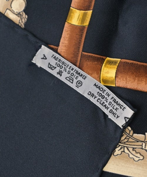 HERMES（エルメス）バンダナ・スカーフ 黒 サイズ:90 レディース/2200702126796