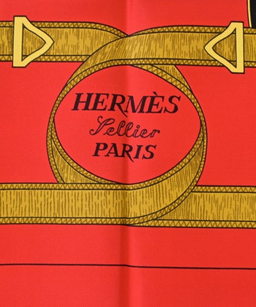 HERMES（エルメス）バンダナ・スカーフ 赤 サイズ:90 レディース/2200702126864