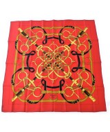 HERMES（エルメス）バンダナ・スカーフ 赤 サイズ:90 レディース/2200702126864