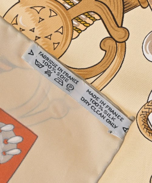 HERMES（エルメス）バンダナ・スカーフ ベージュ サイズ:90 レディース/2200702126871