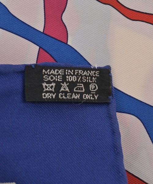 HERMES（エルメス）バンダナ・スカーフ 青 サイズ:90 レディース/2200654551011