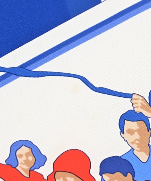 HERMES（エルメス）バンダナ・スカーフ 青 サイズ:90 レディース/2200654551011