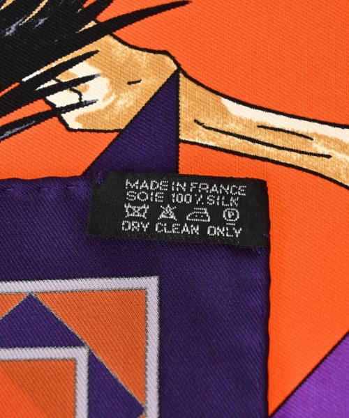 HERMES（エルメス）バンダナ・スカーフ オレンジ サイズ:90 レディース/2200654551059