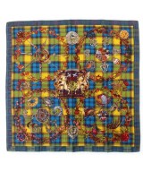 HERMES（エルメス）バンダナ・スカーフ 青 サイズ:90 レディース/2200654551080