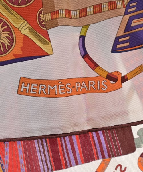 HERMES（エルメス）バンダナ・スカーフ 白 サイズ:90 レディース/2200654551097