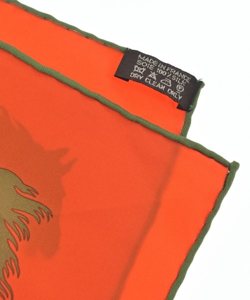 HERMES（エルメス）バンダナ・スカーフ オレンジ サイズ:90 レディース/2200654551110