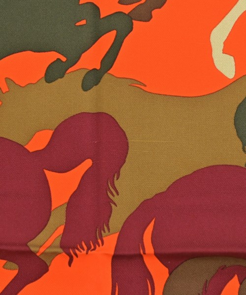 HERMES（エルメス）バンダナ・スカーフ オレンジ サイズ:90 レディース/2200654551110
