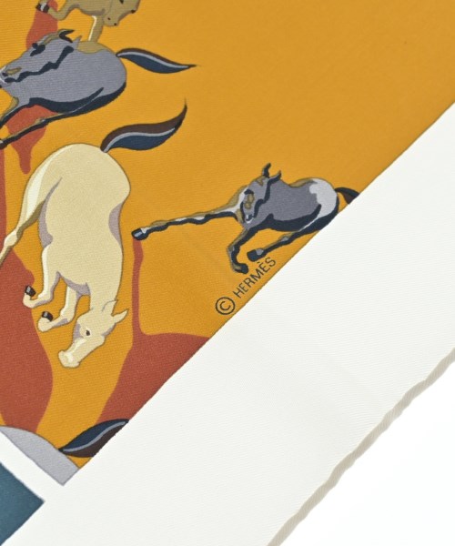 HERMES（エルメス）バンダナ・スカーフ 白 サイズ:90 レディース/2200654551127
