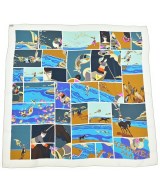 HERMES（エルメス）バンダナ・スカーフ 白 サイズ:90 レディース/2200654551127