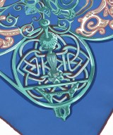 HERMES（エルメス）バンダナ・スカーフ 青 サイズ:90 レディース/2200654551134