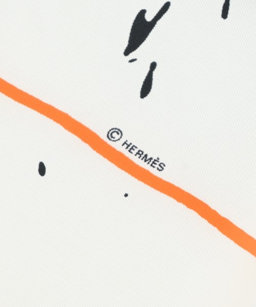 HERMES（エルメス）バンダナ・スカーフ 白 サイズ:90 レディース/2200654551172