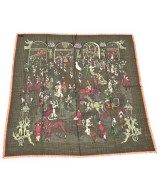 HERMES（エルメス）バンダナ・スカーフ カーキ サイズ:90 レディース/2200654551219