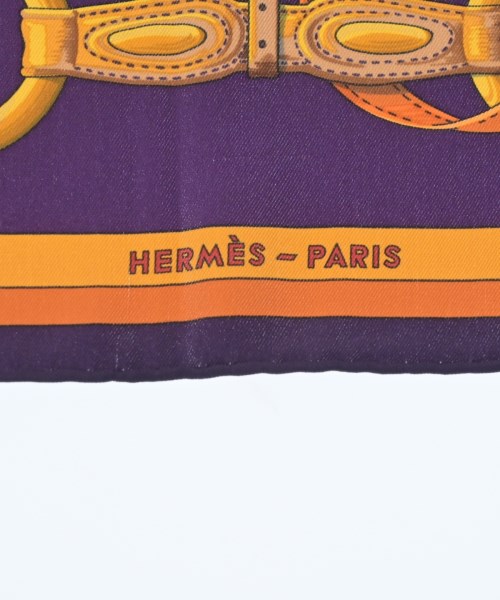 HERMES（エルメス）バンダナ・スカーフ 紫 サイズ:70 レディース/2200654762028
