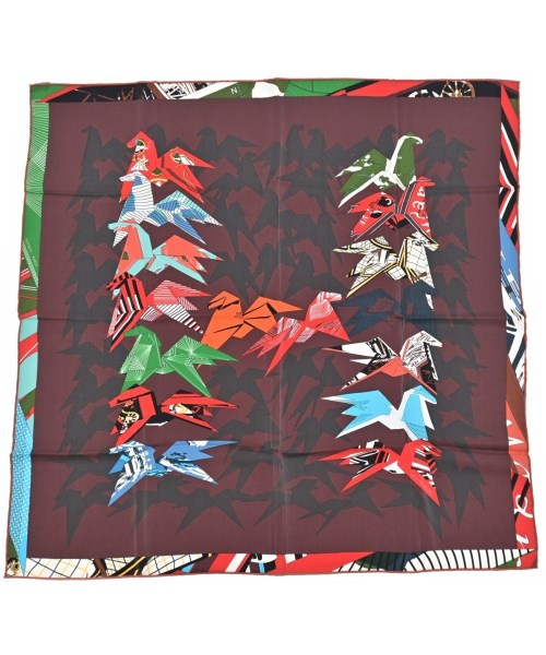 HERMES(エルメス)バンダナ・スカーフ 赤 サイズ:70/2200654762035