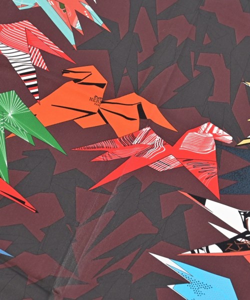 HERMES（エルメス）バンダナ・スカーフ 赤 サイズ:70 レディース/2200654762035