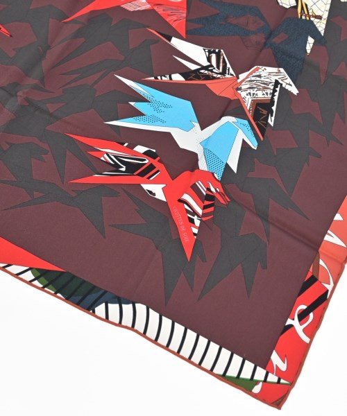 HERMES（エルメス）バンダナ・スカーフ 赤 サイズ:70 レディース/2200654762035