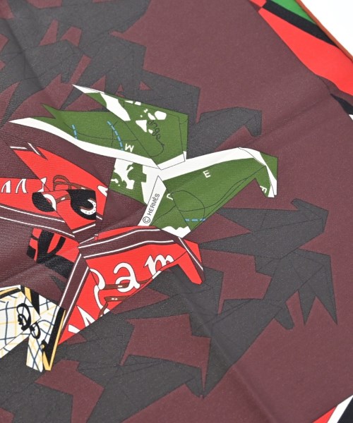 HERMES（エルメス）バンダナ・スカーフ 赤 サイズ:70 レディース/2200654762035