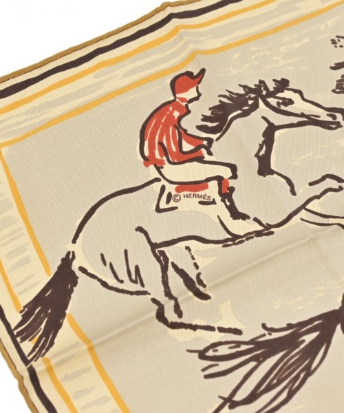 HERMES（エルメス）バンダナ・スカーフ ベージュ サイズ:70 レディース/2200654762042