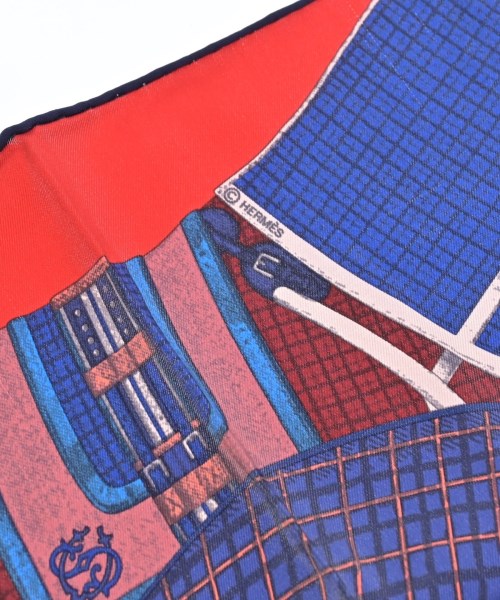 HERMES（エルメス）バンダナ・スカーフ 赤 サイズ:70 レディース/2200654762066