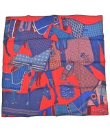 HERMES（エルメス）バンダナ・スカーフ 赤 サイズ:70 レディース/2200654762066