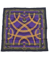 HERMES（エルメス）バンダナ・スカーフ 紫 サイズ:70 レディース/2200654762103
