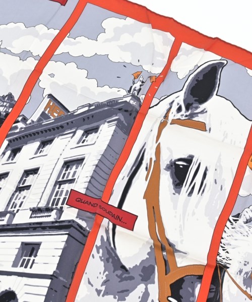 HERMES（エルメス）バンダナ・スカーフ オレンジ サイズ:70 レディース/2200654762127