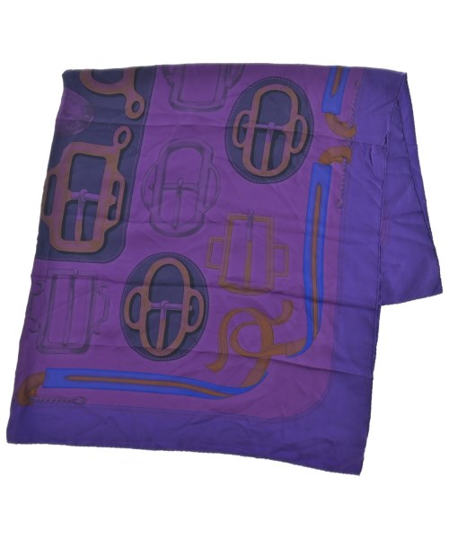 HERMES(エルメス)バンダナ・スカーフ 紫 サイズ:140/2200654762134
