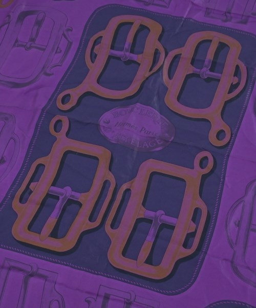 HERMES（エルメス）バンダナ・スカーフ 紫 サイズ:140 レディース/2200654762134