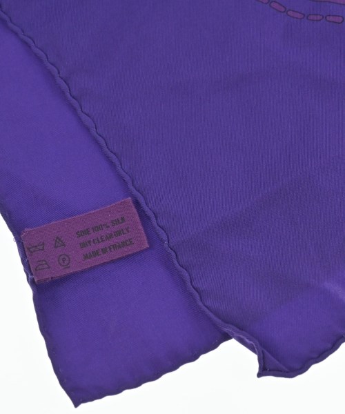 HERMES（エルメス）バンダナ・スカーフ 紫 サイズ:140 レディース/2200654762134