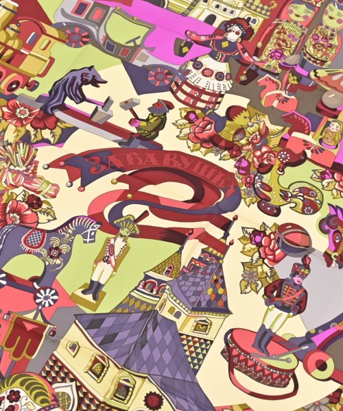 HERMES（エルメス）バンダナ・スカーフ 赤 サイズ:90 レディース/2200654762202