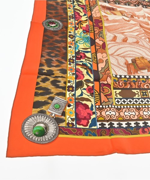 HERMES（エルメス）バンダナ・スカーフ オレンジ サイズ:90 レディース/2200654762219