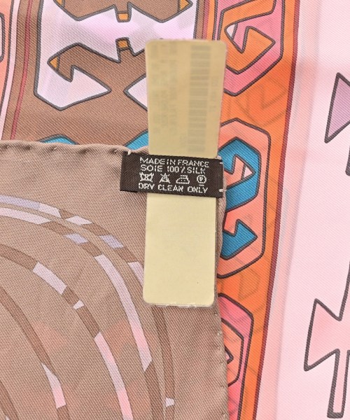 HERMES（エルメス）バンダナ・スカーフ ピンク サイズ:90 レディース/2200654762233