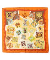 HERMES（エルメス）バンダナ・スカーフ 黄 サイズ:90 レディース/2200654762257