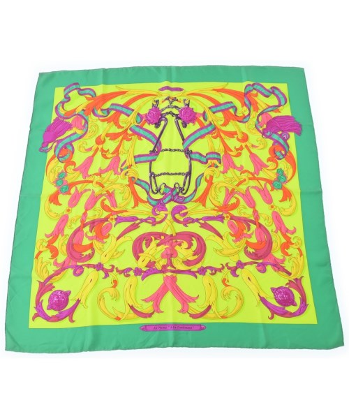 HERMES(エルメス)バンダナ・スカーフ 緑 サイズ:90/2200654762301