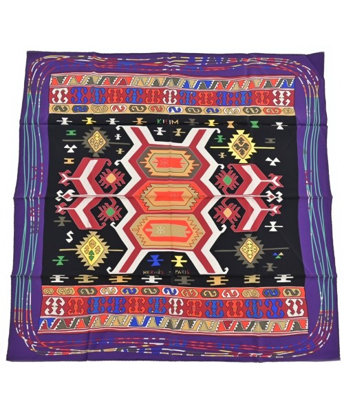 HERMES(エルメス)バンダナ・スカーフ 紫 サイズ:90/2200654762318