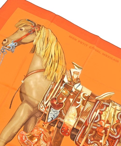 HERMES（エルメス）バンダナ・スカーフ オレンジ サイズ:- レディース/2200654762356