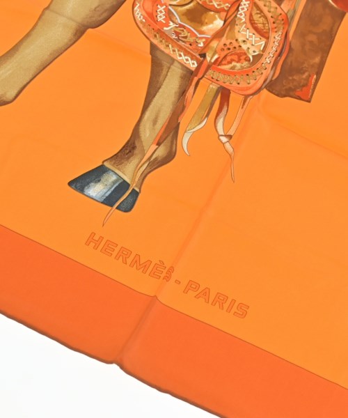 HERMES（エルメス）バンダナ・スカーフ オレンジ サイズ:- レディース/2200654762356